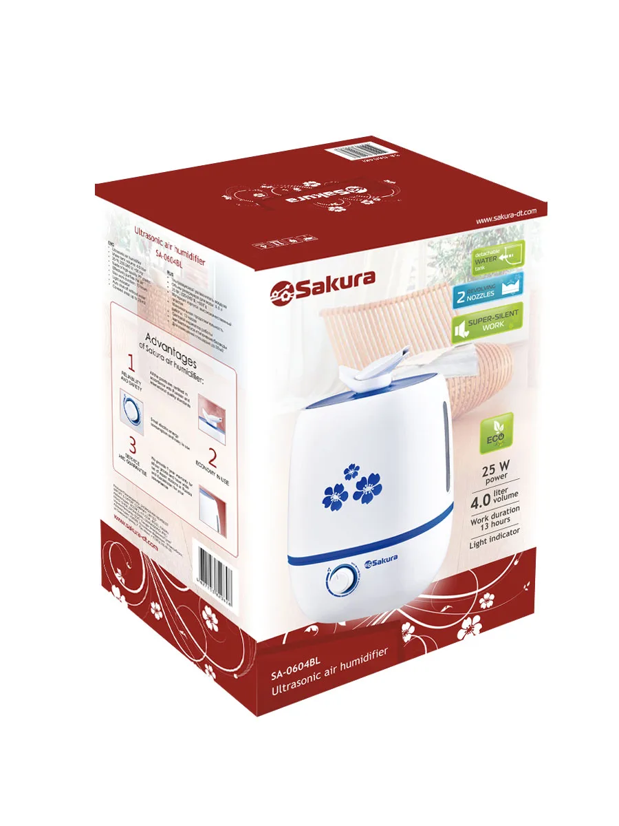 Увлажнитель SAKURA SA-0604BL