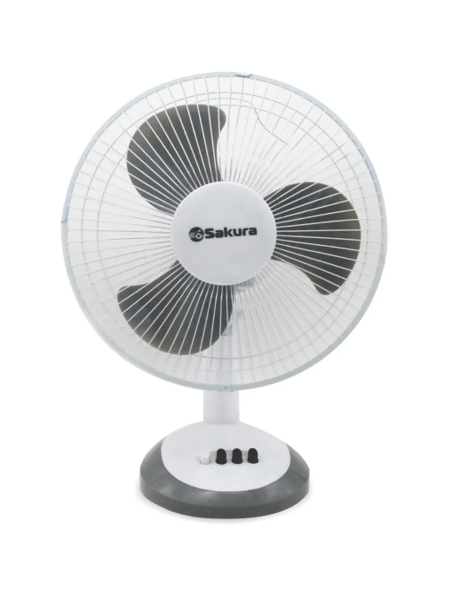 Вентилятор SAKURA SA-14G бел/сер